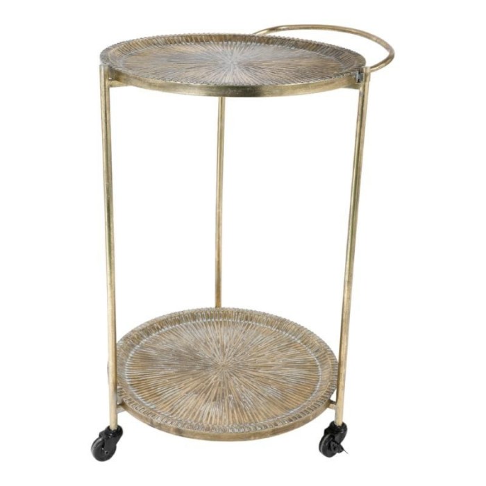 CARRELLO METALLO 2 RIPIANI 82,5X58X50